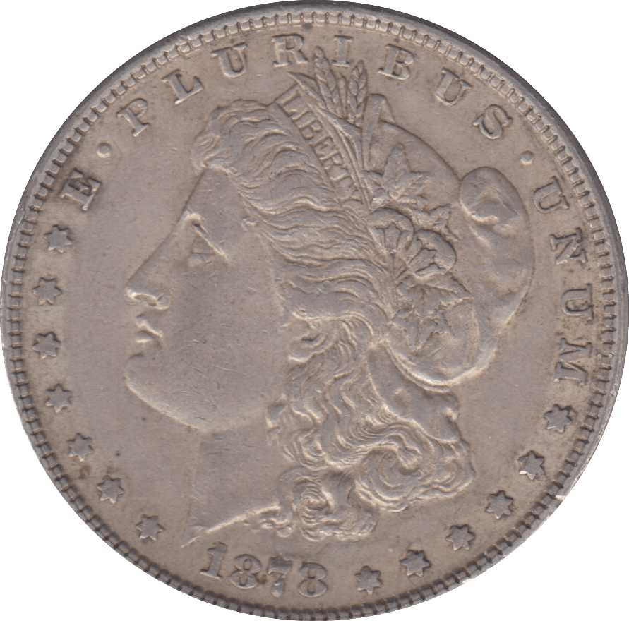 1878 SILVER MORGAN DOLLAR USA - SILVER WORLD COINS - Cambridgeshire Coins