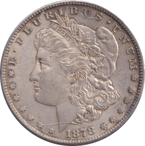 1878 SILVER MORGAN DOLLAR USA - SILVER WORLD COINS - Cambridgeshire Coins