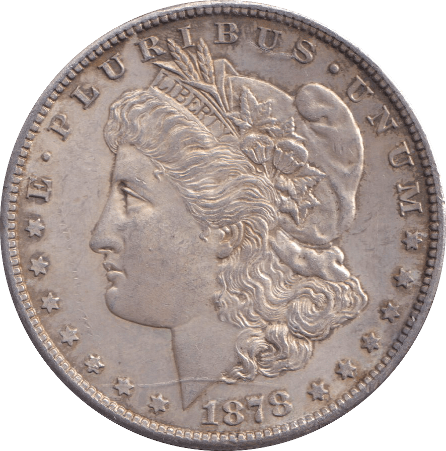 1878 SILVER MORGAN DOLLAR USA - SILVER WORLD COINS - Cambridgeshire Coins