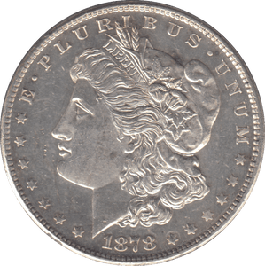 1878 SILVER ONE MORGAN DOLLAR USA - SILVER WORLD COINS - Cambridgeshire Coins