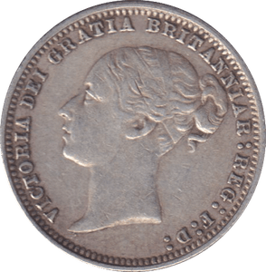 1878 SIXPENCE ( VF ) - SIXPENCE - Cambridgeshire Coins