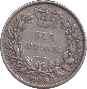 1878 SIXPENCE ( VF ) - SIXPENCE - Cambridgeshire Coins