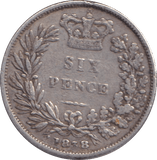1878 SIXPENCE ( VF ) - SIXPENCE - Cambridgeshire Coins