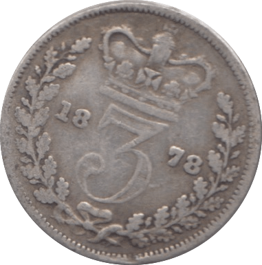 1878 THREEPENCE ( FAIR ) 3 - THREEPENCE - Cambridgeshire Coins