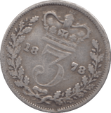 1878 THREEPENCE ( FAIR ) 3 - THREEPENCE - Cambridgeshire Coins