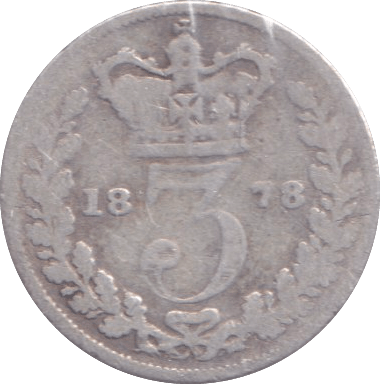 1878 THREEPENCE ( FAIR ) - THREEPENCE - Cambridgeshire Coins