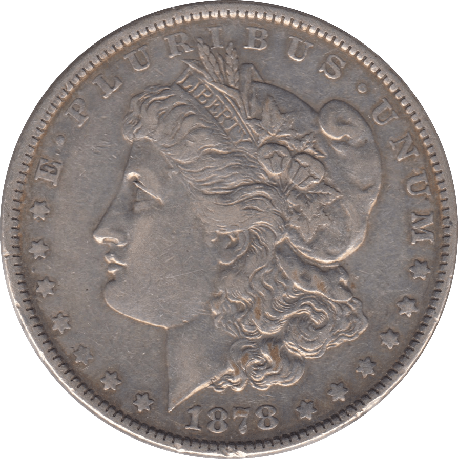 1878 USA SILVER MORGAN DOLLAR PHILADELPHIA MINT - SILVER WORLD COINS - Cambridgeshire Coins
