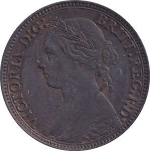 1879 FARTHING ( EF ) - FARTHING - Cambridgeshire Coins