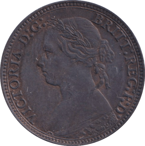 1879 FARTHING ( EF ) - FARTHING - Cambridgeshire Coins