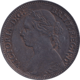 1879 FARTHING ( EF ) - FARTHING - Cambridgeshire Coins