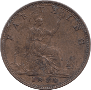 1879 FARTHING ( EF ) - Farthing - Cambridgeshire Coins