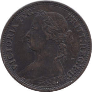 1879 FARTHING ( EF ) - Farthing - Cambridgeshire Coins