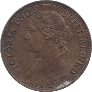 1879 FARTHING ( EF ) - Farthing - Cambridgeshire Coins