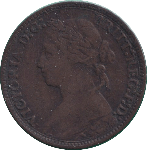1879 FARTHING ( FINE ) - FARTHING - Cambridgeshire Coins