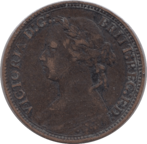 1879 FARTHING ( FINE ) - Farthing - Cambridgeshire Coins