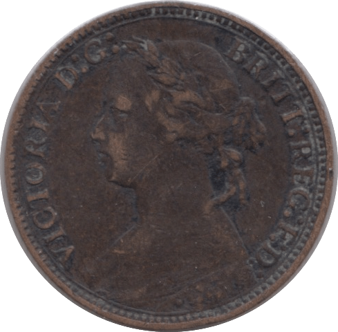 1879 FARTHING ( FINE ) - Farthing - Cambridgeshire Coins