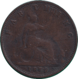 1879 FARTHING ( FINE ) - FARTHING - Cambridgeshire Coins