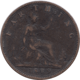 1879 FARTHING ( FINE ) - Farthing - Cambridgeshire Coins