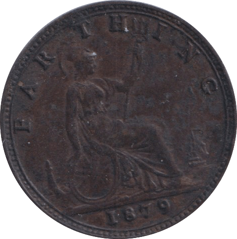 1879 FARTHING ( GF ) - Farthing - Cambridgeshire Coins