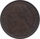1879 FARTHING ( GVF ) - Farthing - Cambridgeshire Coins