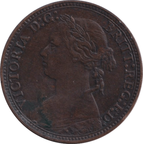 1879 FARTHING ( GVF ) - FARTHING - Cambridgeshire Coins