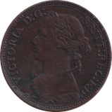 1879 FARTHING ( GVF ) - FARTHING - Cambridgeshire Coins
