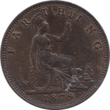 1879 FARTHING ( UNC ) - Farthing - Cambridgeshire Coins