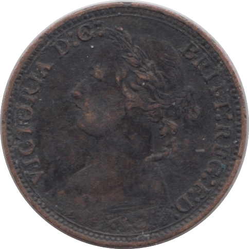 1879 FARTHING ( VF ) - Farthing - Cambridgeshire Coins