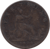 1879 FARTHING ( VF ) - Farthing - Cambridgeshire Coins