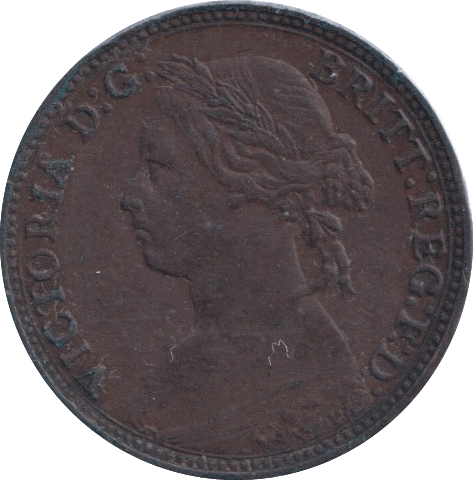 1879 FARTHING ( VF ) - Farthing - Cambridgeshire Coins