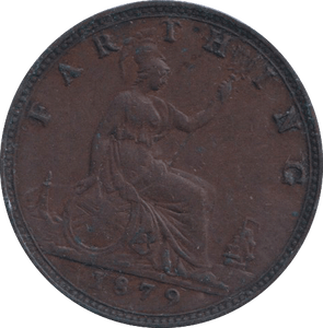 1879 FARTHING ( VF ) - Farthing - Cambridgeshire Coins