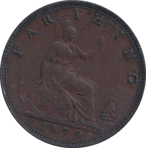 1879 FARTHING ( VF ) - Farthing - Cambridgeshire Coins