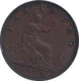 1879 FARTHING ( VF ) - Farthing - Cambridgeshire Coins