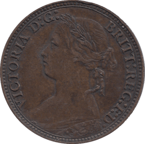 1879 FARTHING ( VF ) - FARTHING - Cambridgeshire Coins