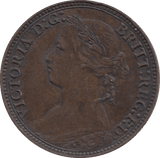 1879 FARTHING ( VF ) - FARTHING - Cambridgeshire Coins
