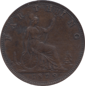 1879 FARTHING ( VF ) - FARTHING - Cambridgeshire Coins