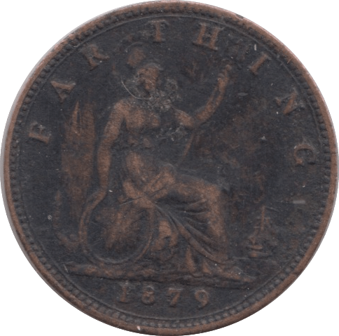 1879 FARTHING ( VF ) - Farthing - Cambridgeshire Coins