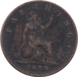 1879 FARTHING ( VF ) - Farthing - Cambridgeshire Coins