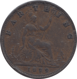 1879 FARTHING ( VF ) - FARTHING - Cambridgeshire Coins
