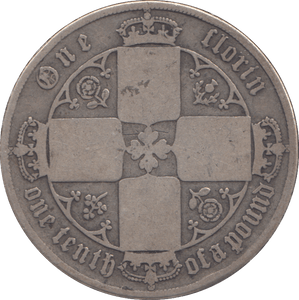 1879 FLORIN ( FINE ) - FLORIN - Cambridgeshire Coins