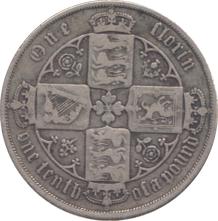 1879 FLORIN ( GF ) - FLORIN - Cambridgeshire Coins