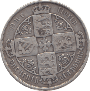 1879 FLORIN ( GF ) - FLORIN - Cambridgeshire Coins