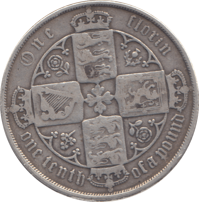1879 FLORIN ( GF ) - FLORIN - Cambridgeshire Coins