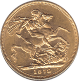 1879 GOLD SOVEREIGN ( AUNC ) MELBOURNE MINT - Sovereign - Cambridgeshire Coins