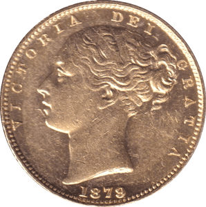 1879 GOLD SOVEREIGN ( EF ) - SOVEREIGN - Cambridgeshire Coins