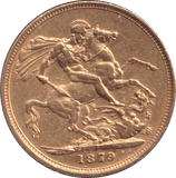 1879 GOLD SOVEREIGN ( GVF ) - SOVEREIGN - Cambridgeshire Coins