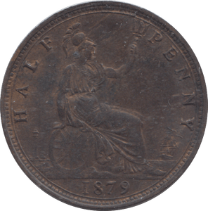 1879 HALFPENNY ( EF ) - HALFPENNY - Cambridgeshire Coins
