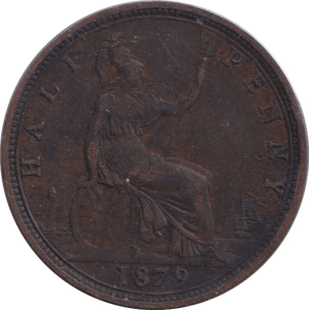 1879 HALFPENNY ( GF ) - WORLD COINS - Cambridgeshire Coins