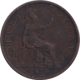 1879 HALFPENNY ( GF ) - WORLD COINS - Cambridgeshire Coins