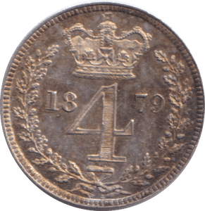 1879 MAUNDY FOURPENCE ( UNC ) - MAUNDY FOURPENCE - Cambridgeshire Coins
